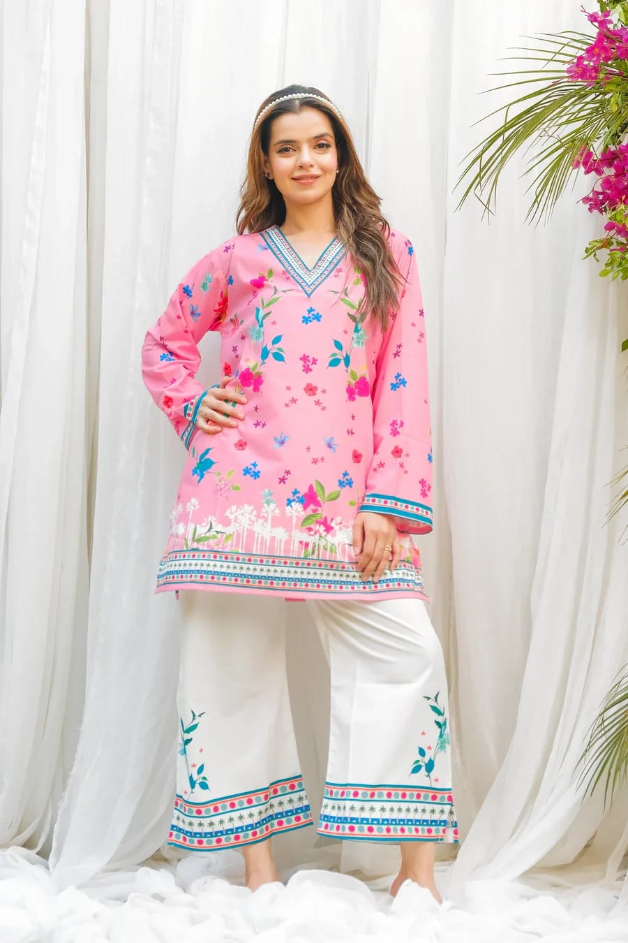 MY Fashion Premium Printed Rayon Co-Ord Set � DF-1001