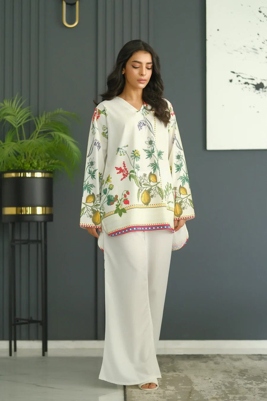 MY Fashion Premium Floral Printed Rayon Co-Ord Set � DF-1003