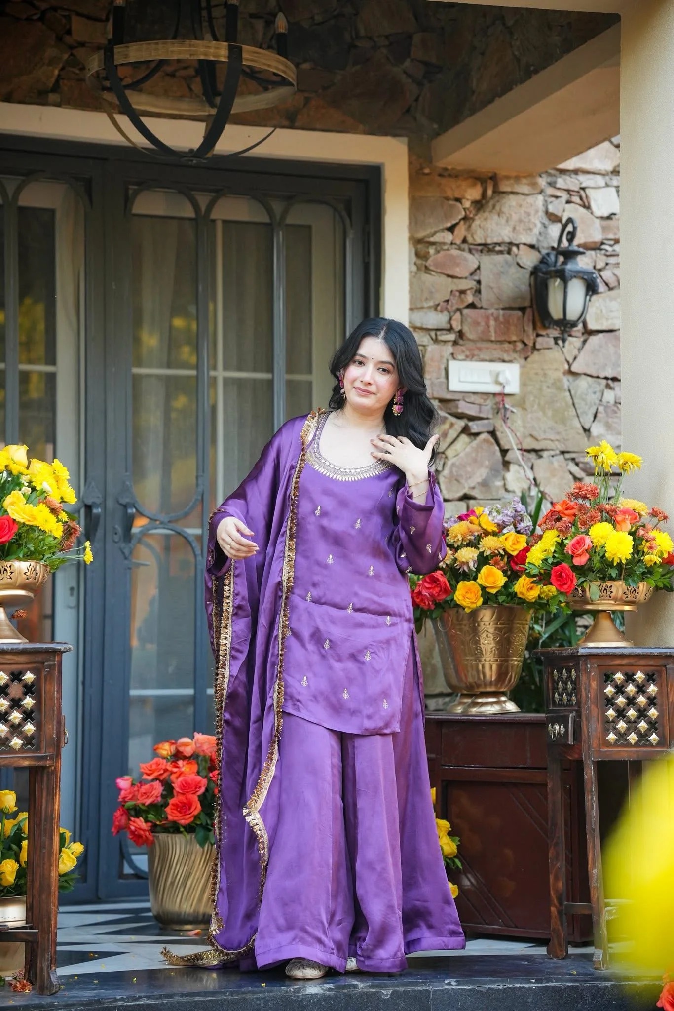 MY Fashion Premium Printed Muslin Western Dress � DF-AARZOO