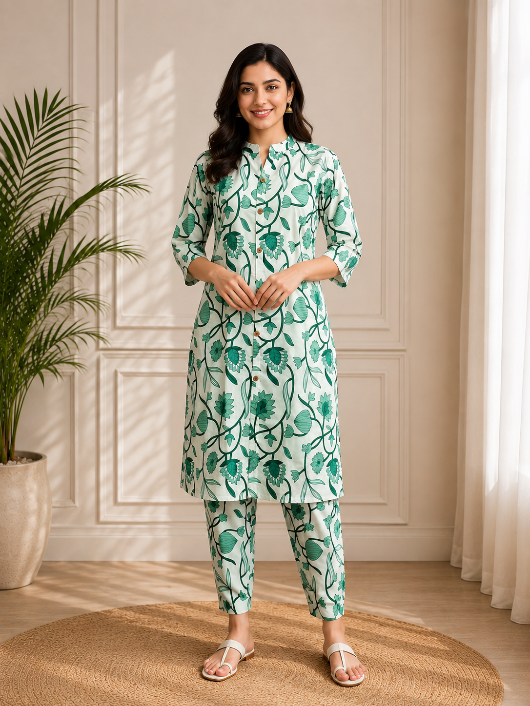 MY Fashion Premium Floral Printed Kurti & Pant Set � DCVK-07