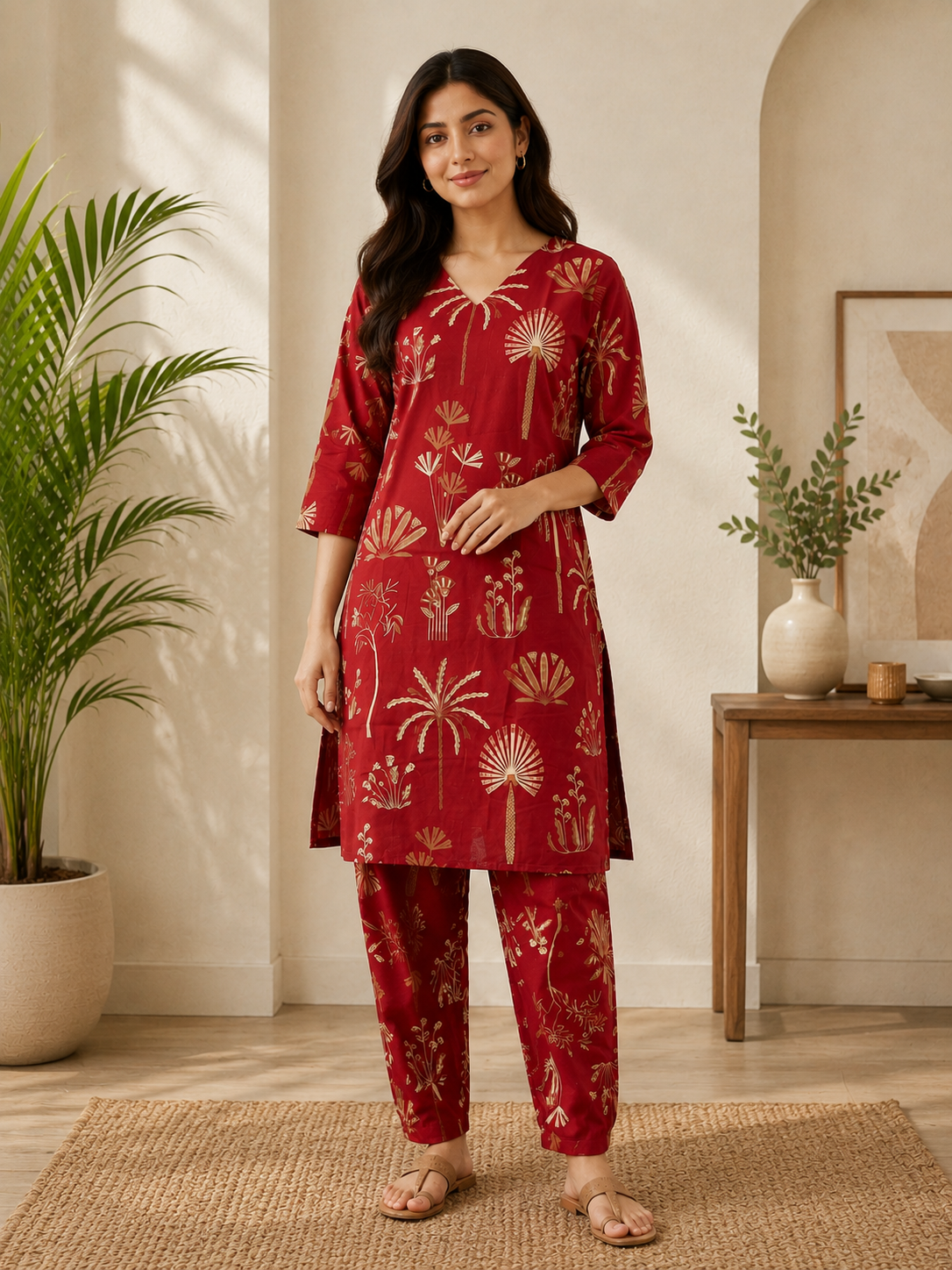MY Fashion Premium Designer Printed Kurti & Pant Set � DCVK-08