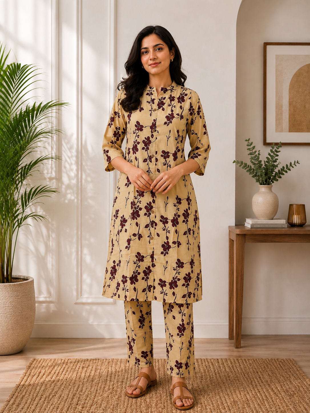MY Fashion Premium Floral Printed Kurti & Pant Set � DCVK-09