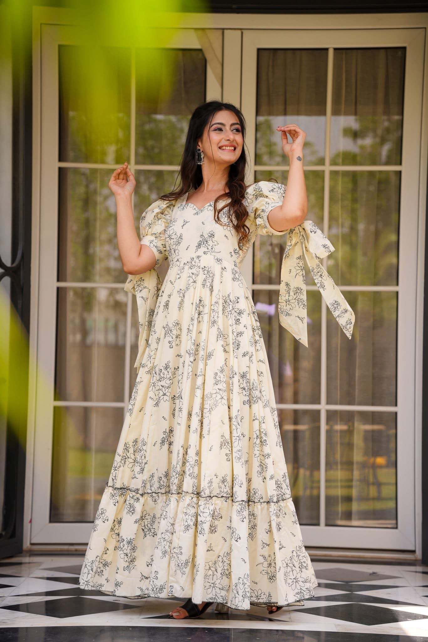 MY Fashion Premium Embroidered Heavy Chinon Kurti Palazzo & Jacquard Dupatta Set � MV-6077
