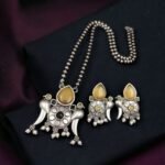 Bird Design Silver Replica Necklace Set