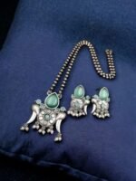 Bird Design Silver Replica Necklace Set