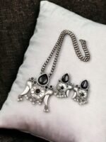 Bird Design Silver Replica Necklace Set