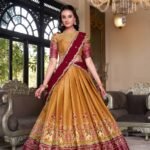 Kanchipuram Zari Weaving Lehenga Set