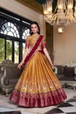 Kanchipuram Zari Weaving Lehenga Set