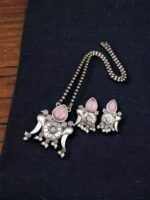 Bird Design Silver Replica Necklace Set