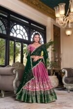Kanchipuram Zari Weaving Lehenga Set