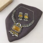 Antique Elephant Hasali Necklace Set