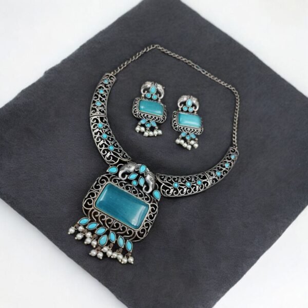 Antique Elephant Hasali Necklace Set