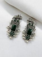Antique Silver Plated Elephant Design Earrings – Elegance & Heritage by My Handicraft India - Image 9