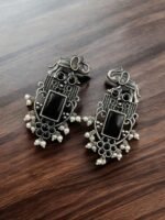 Antique Silver Plated Elephant Design Earrings – Elegance & Heritage by My Handicraft India - Image 8