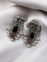Antique Silver Plated Elephant Design Earrings – Elegance & Heritage by My Handicraft India - Image 5