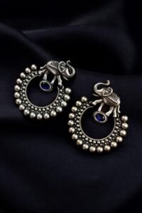 Silver Replica Elephant Earrings
