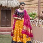 Yellow Cotton Printed Chaniya Choli