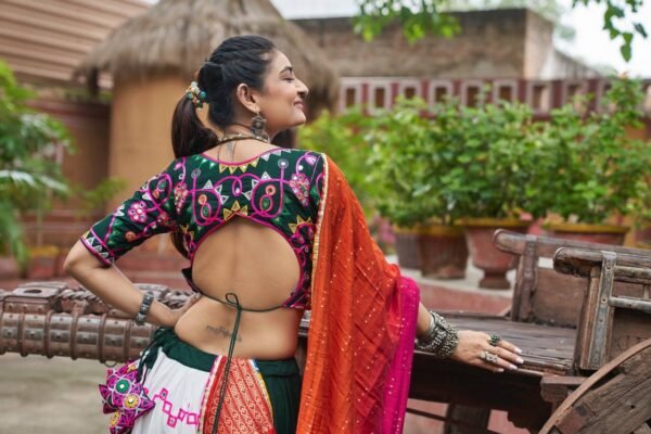 Chaniya-Choli-12.jpg Multi-Color Designer Chaniya Choli for Garba Night – Shop Now for Best Quality & Style! - Image 3