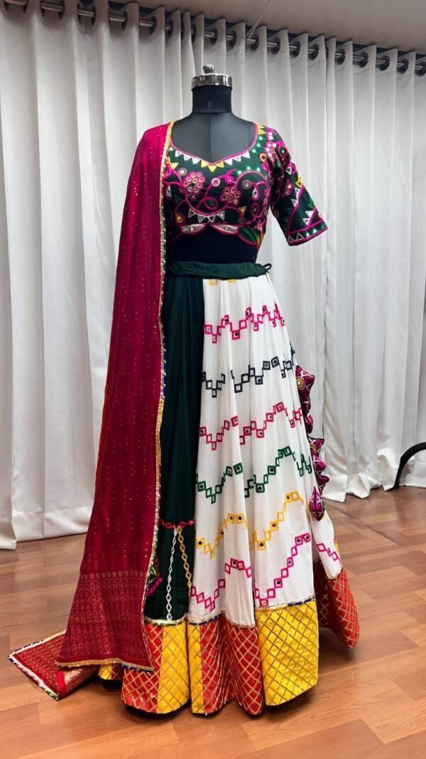 Chaniya-Choli-33-1.jpg Multi-Color Designer Chaniya Choli for Garba Night – Shop Now for Best Quality & Style! - Image 6
