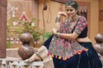 Radiant Navy Blue Embroidered Work Chaniya Choli – Stunning Navratri Outfit | Shop Now 2025 - Image 2