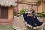 Radiant Navy Blue Embroidered Work Chaniya Choli – Stunning Navratri Outfit | Shop Now 2025 - Image 3