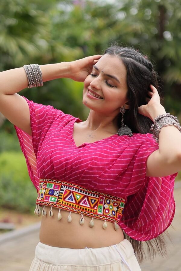 Cotton-Lehenga-Choli-Set-10.jpg Designer Readymade Cotton Lehenga Choli Set: Navratri Collection 2025 - Image 3