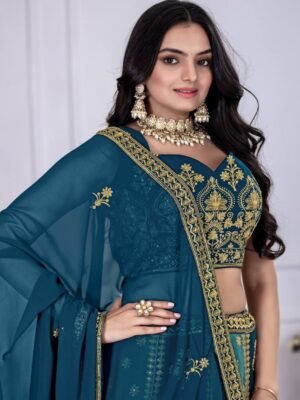 Designer Fox Georgette Lehenga Set