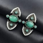 Traditional Stone Stud Earrings