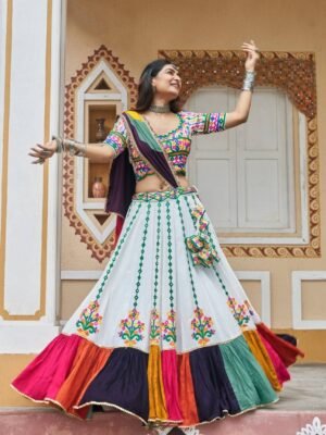 Elegant White Lehenga Choli 2025