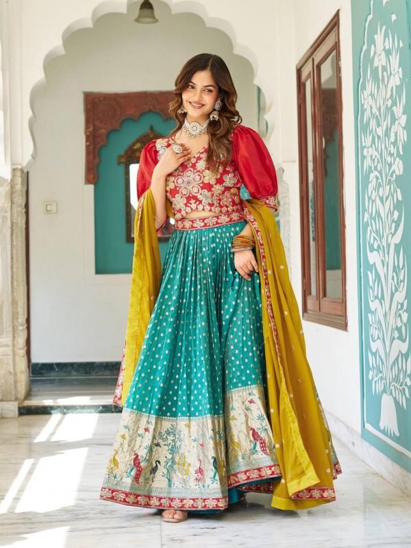 Festival Lehenga Choli Collection (1) New South Collection Lehenga Choli – Heavy Embroidery & Premium Fabric | Shop Now - Image 6