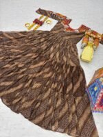 Gamathi Mirror Work Bandhani Gown