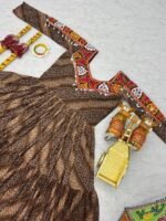 Gamathi Mirror Work Bandhani Gown