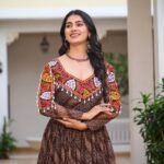 Gamathi Mirror Work Bandhani Gown