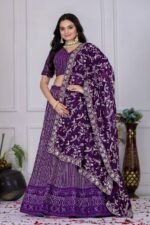 Fox Georgette Embroidered Lehenga