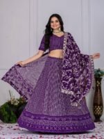 Fox Georgette Embroidered Lehenga