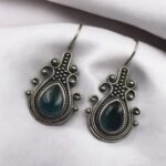 Silver Replica Peacock Studs – Monalisa Hook Earrings for Royal Elegance | My Fashion - Image 6