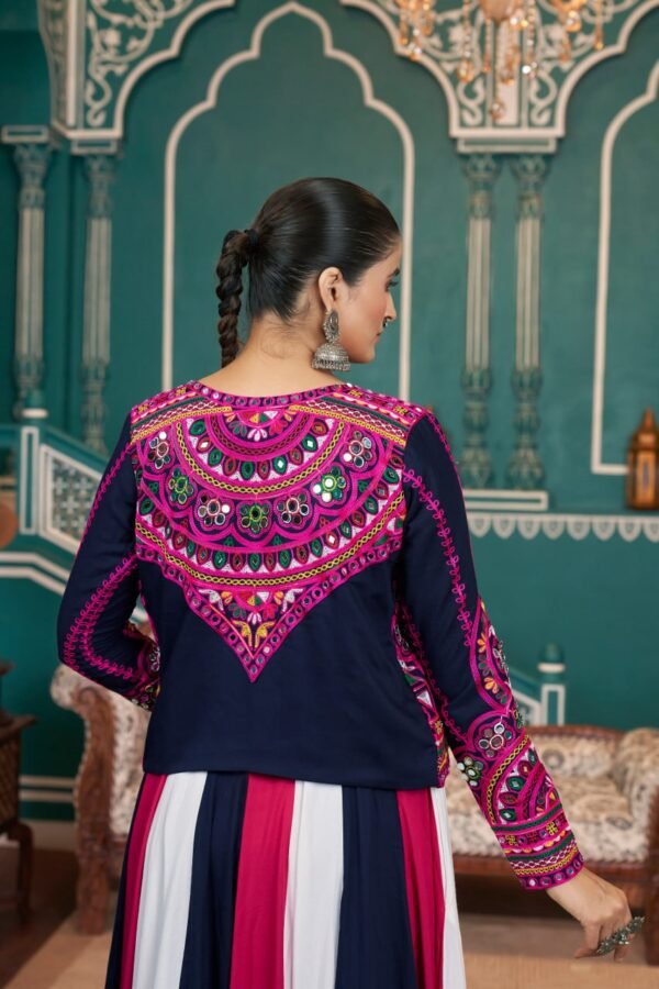 Multi Color Jacket Style Lehenga Set