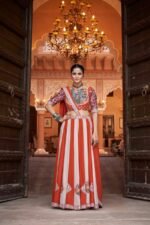 Elegant Multi Color Lehenga Choli Gamthi Embroidery With Mirror Work - Image 2