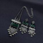 Antique Touch Silver Replica Pendant Set