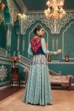 Pista Green Jacket Style Lehenga Set