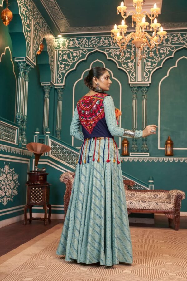 Pista Green Jacket Style Lehenga Set (3) Pista Green Jacket Style Lehenga Set