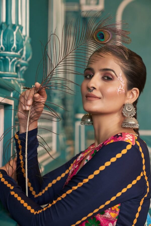 Multi Color Jacket Style Lehenga Set