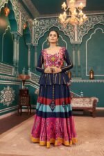 Multi Color Jacket Style Lehenga Set