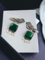 Stylish Bird Earrings – High-Quality Oxidized Studs in 10 Colors – My Handicraft India - Image 3