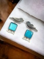 Stylish Bird Earrings – High-Quality Oxidized Studs in 10 Colors – My Handicraft India - Image 6
