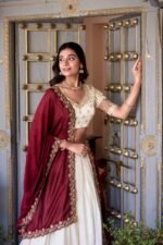 Kanchipuram Zari Weaving Lehenga Set