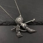 Krishna Flute Oxidized Necklace