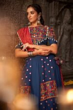 Blue Embroidered Navratri Chaniya Choli