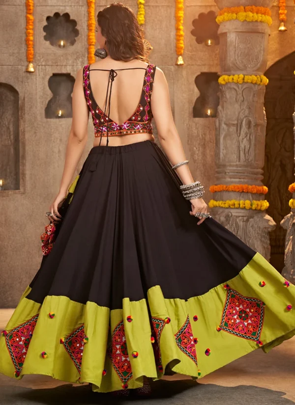 Black and Green Navratri Chaniya Choli Black and Green Navratri Chaniya Choli
