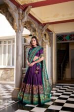 New Morani Design Lehenga Choli – 4 Trending Colours | Tusser Silk with Foil Work | My Fashion - Image 4